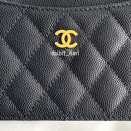 [국내배송] 샤넬 클래식 지퍼 카드 지갑 블랙